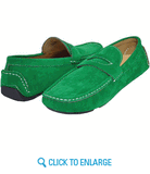 AC Casuals Men's Green Fashion Slip On Loafers Shoes