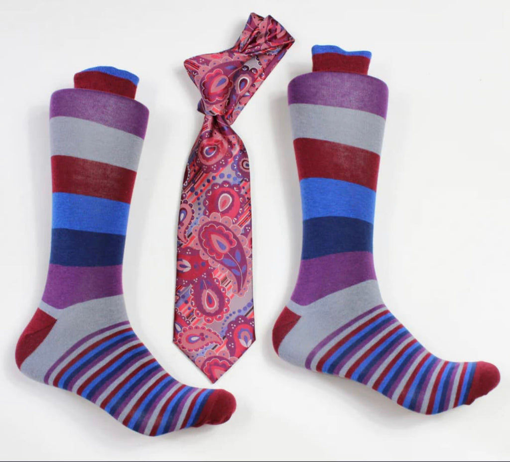 Verse 9 is one of the most innovating tie, handkerchief, and sock sets that has been introduced to men's accessories
