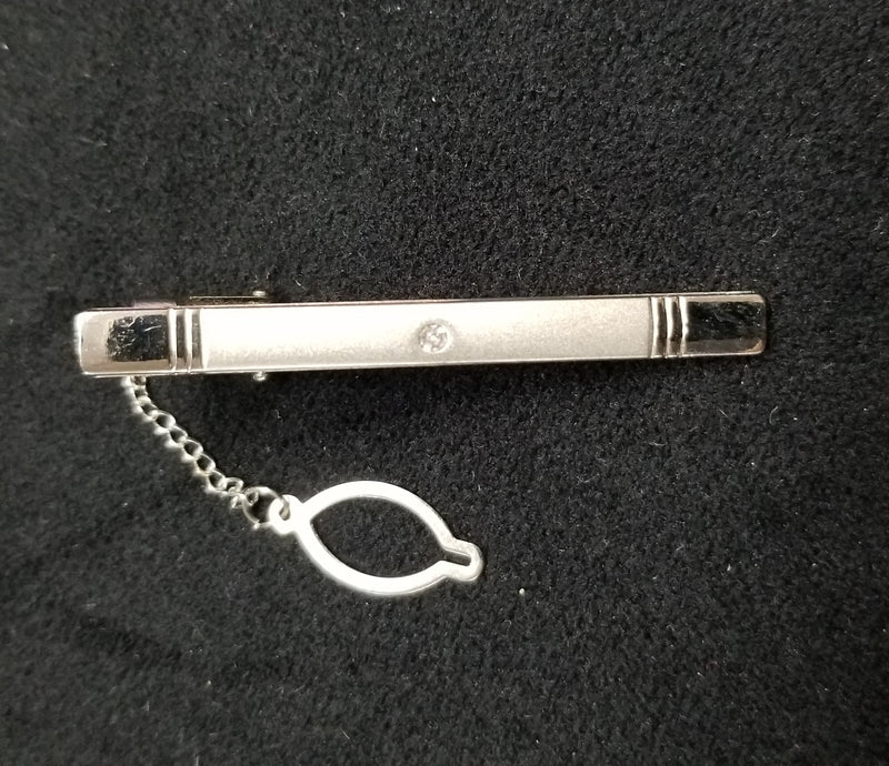 Premium Quality Silver Diamond Tie Bars