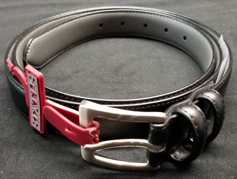 STATUS BLACK MEN'S GENUINE LEATHER DRESS BELTS