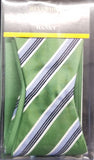 Umo Lorenzo Reversible Green, White, Blue, Black Free Style Bow Tie Set