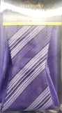 Umo Lorenzo Reversible Purple, Black, White Free Style Bow Tie Set