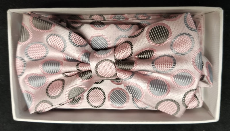 Brand Q Pink Polka Dot Bow Tie Set