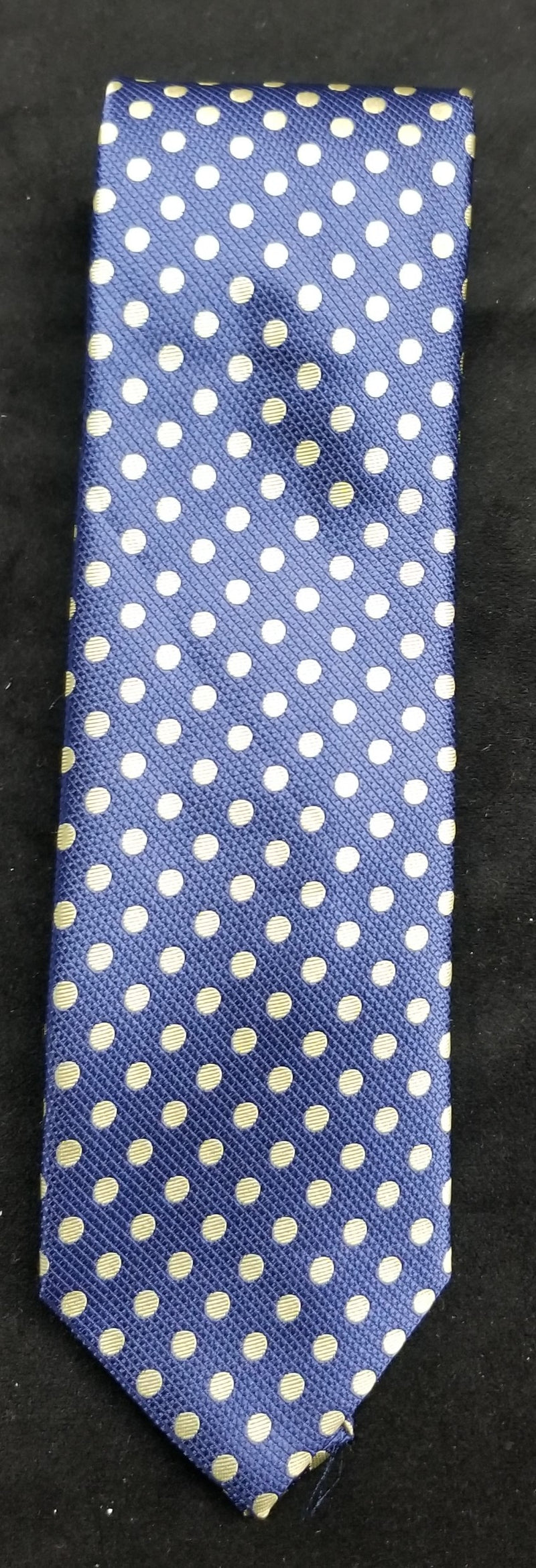 VERSE 9 BLUE/WHITE MULTI COLOR POLKA DOT DESIGN MEN'S FASHION DRESS TIE
