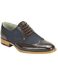 GIOVANNI BLAKE CHOCOLATE BROWN/NAVY MEN'S DRESS SHOES