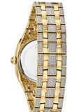 Bulova Men's Crystal Accented Gold-Tone Stainless Steel Bracelet Watch