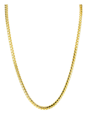 Gold Chain - Mens 10K Yellow Hollow Franco Chain