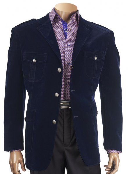 INSERCH LIMITED EDITION NAVY VELVET BLAZER