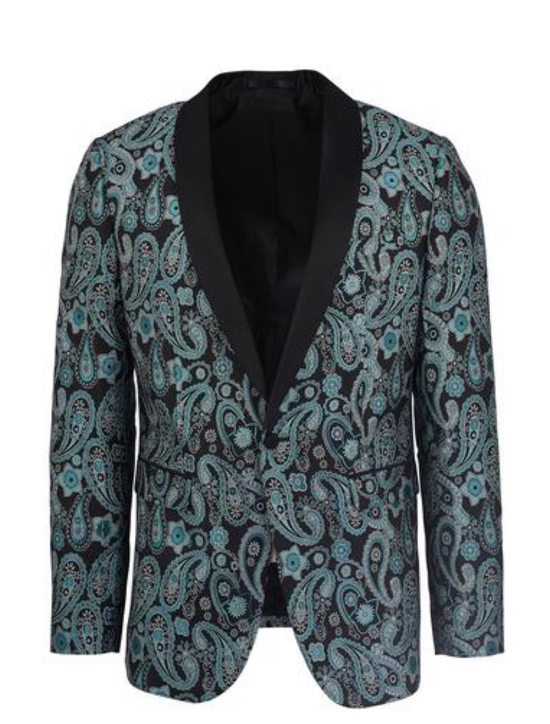 SUSLO COUTURE DREAM PAISLEY BLAZER (Slim Fit)