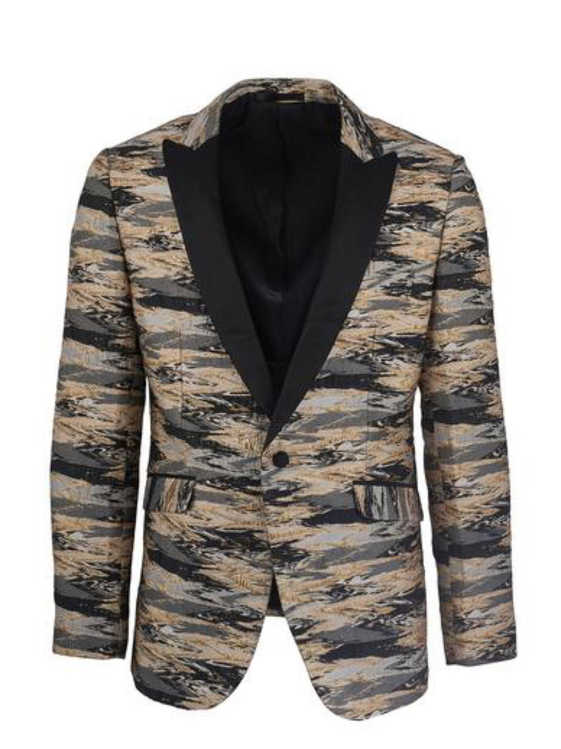 SUSLO COUTURE MODERN GOLD BLAZER (Slim FIT)