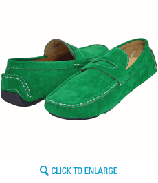 AC Casuals Men's Green Fashion Slip On Loafers Shoes