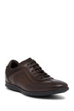Bacco Bucci Brown Men's Cabral Leather Sneakers