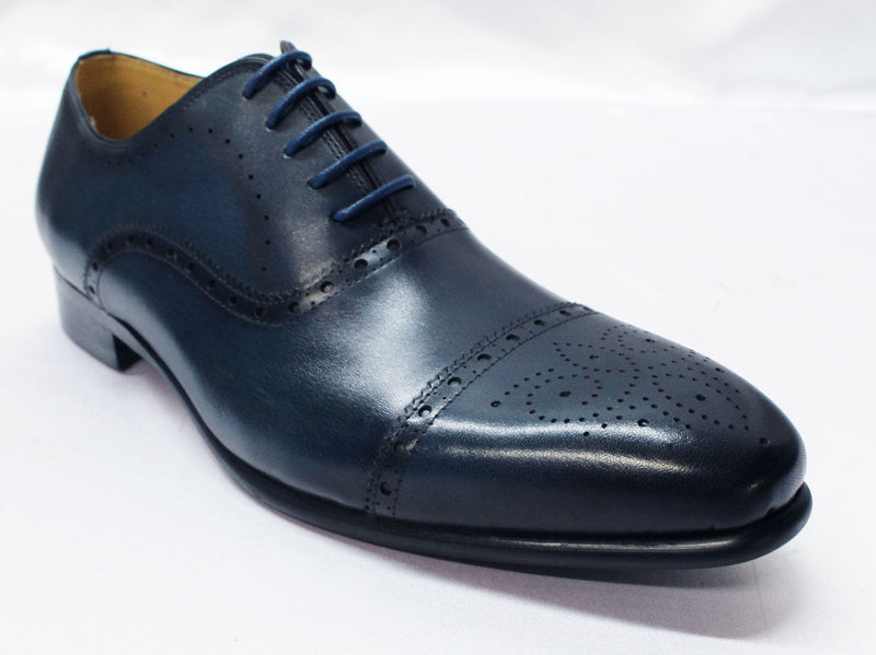 GIOVANNI CARLO BLUE MEN'S DRESS SHOES