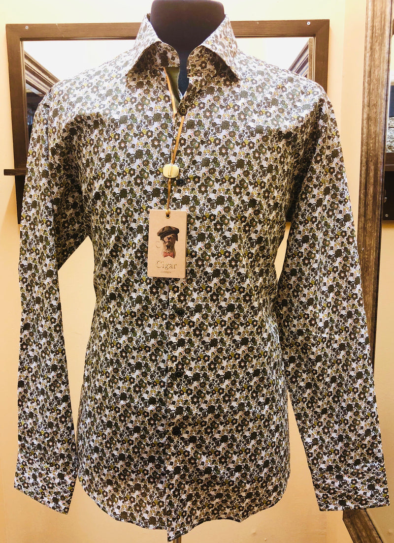Cigar Couture Olive Long Sleeve Shirt